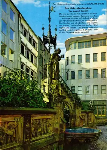 Ansichtskarte Köln Coellen | Cöln Heinzelmännchenbrunnen 1985