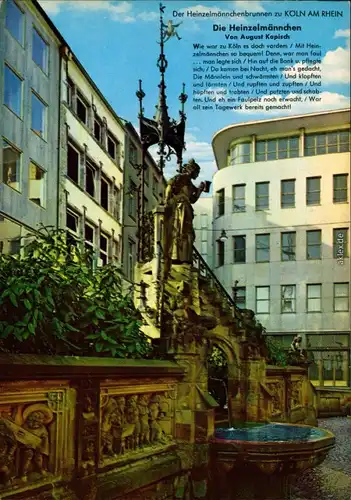 Ansichtskarte Köln Coellen | Cöln Heinzelmännchenbrunnen 1975