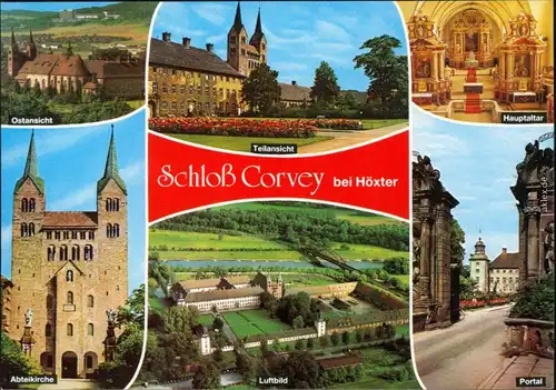 Ansichtskarte Höxter (Weser) Schloß Corvey 1985