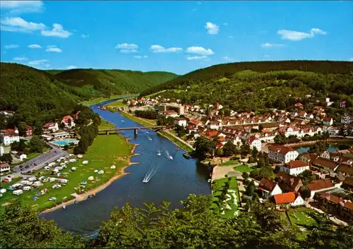 Ansichtskarte Bad Karlshafen 1717 -1935 Bad Carlshafen Panorama-Ansicht 1985