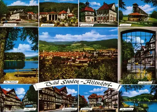 Bad Sooden-Allendorf Kurhaushotel, Kurhaus, Gradierwerk, Fischteich  Markt 1985