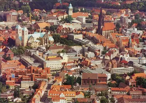 Ansichtskarte Münster (Westfalen) Luftbild - Innenstadt 1985