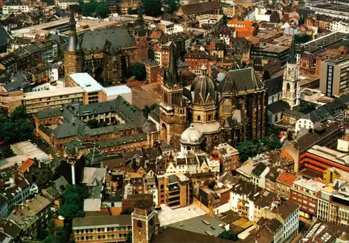 Ansichtskarte Aachen Luftbild 2 1985