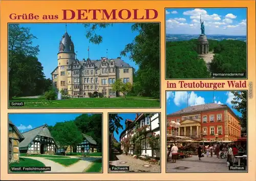 Detmold Schloß, Hermannsdenkmal, Freilichtmuseum, Fachwerk, Rathaus 1985