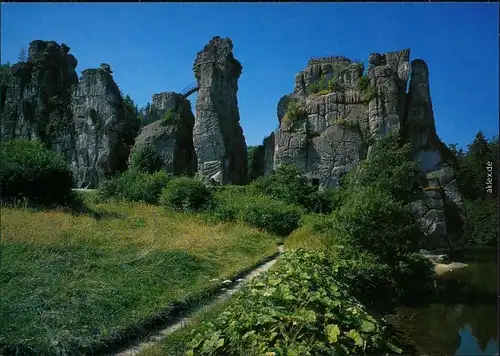 Ansichtskarte Holzhausen-Externsteine-Horn-Bad Meinberg Externsteine 1985