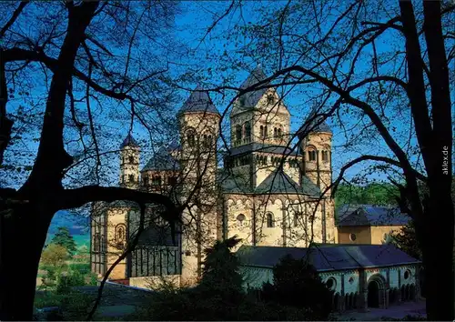 Ansichtskarte Glees (Vulkaneifel) Abtei Maria Laach hinter Bäumen 1985