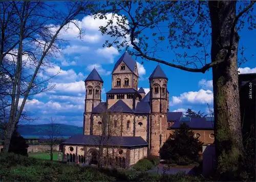 Ansichtskarte Glees (Vulkaneifel) Abtei Maria Laach mit blauem Himmel 1985