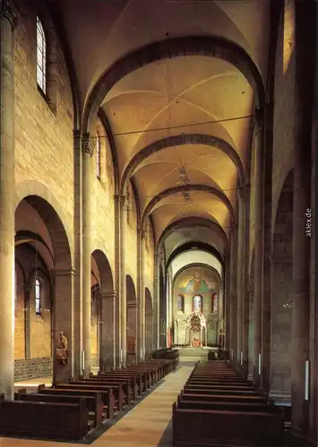 Glees (Vulkaneifel) Abtei Maria Laach - Inneres der Basilika 1985