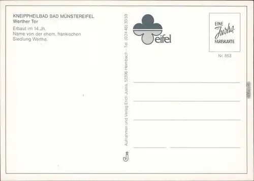 Ansichtskarte Münstereifel Werther Tor 1985
