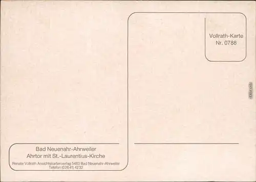 Ansichtskarte Ahrweiler-Bad Neuenahr-Ahrweiler Ahrtor 1985