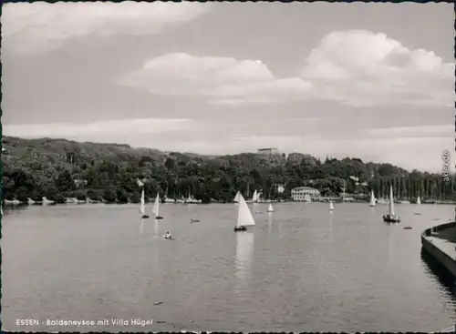 Ansichtskarte Bredeney-Essen (Ruhr) Baldeneysee mit Villa Hügel  b 1961