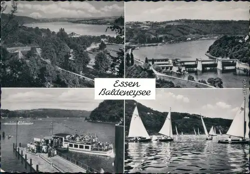 Ansichtskarte Bredeney-Essen (Ruhr) Baldeneysee 1962