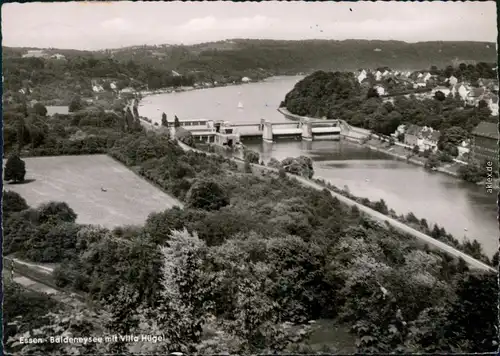 Ansichtskarte Bredeney-Essen (Ruhr) Baldeneysee mit Villa Hügel 1961