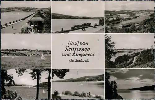 Ansichtskarte Sundern (Sauerland) Sorpesee/Sorpetalsperre 1960