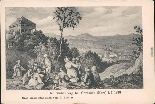 Ansichtskarte Gernrode-Quedlinburg Der Stubenberg 1910