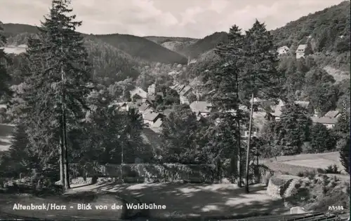 Ansichtskarte Altenbrak Blick von der Waldbühne 1958
