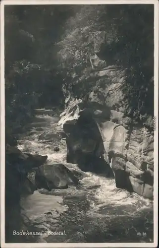 Ansichtskarte Thale (Harz) Bodekessel (Bodetal) 1940