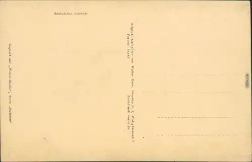 Lohmen (Sachsen) Basteibrücke - Sächsische Schweiz 1930 Walter Hahn: