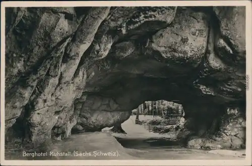 Ansichtskarte Kirnitzschtal Kuhstall, Himmelsleiter - Sächsische Schweiz 1940