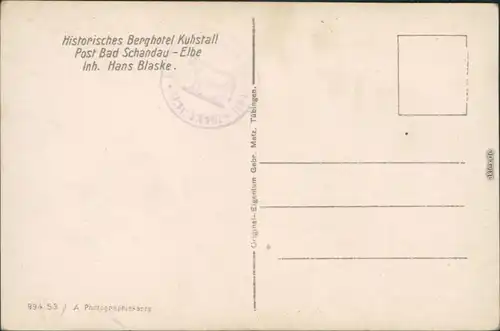 Ansichtskarte Kirnitzschtal Kuhstall, Himmelsleiter - Sächsische Schweiz 1940