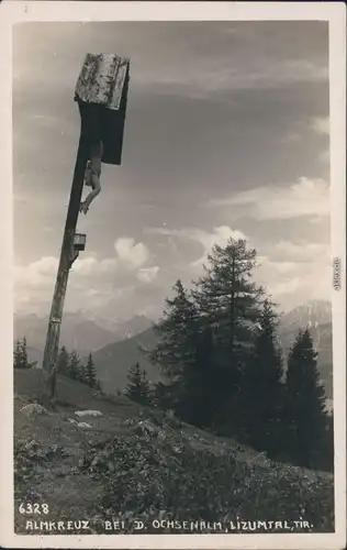 Ansichtskarte Oberstdorf (Allgäu) Almkreuz bei der Ochsenalm 1925