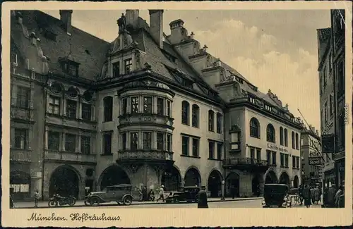 Ansichtskarte München Hofbräuhaus 1930