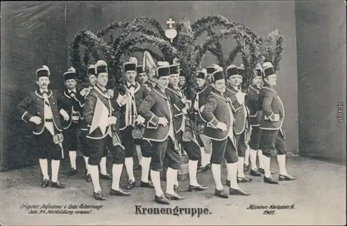 Ansichtskarte München Karlsplatz 6 Kronengruppe 1907 