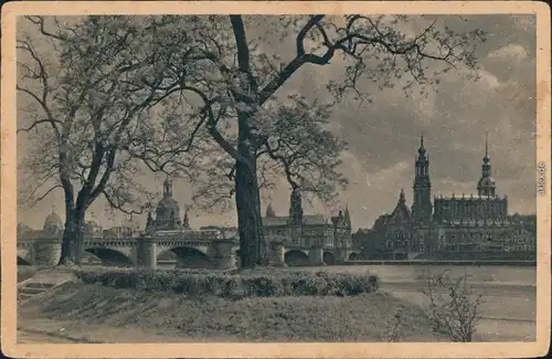Ansichtskarte Innere Altstadt-Dresden Blick auf die Altstadt 1929 