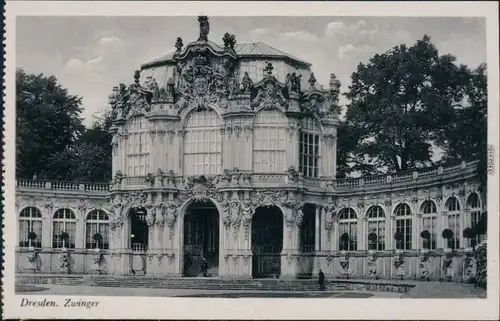 Ansichtskarte Innere Altstadt-Dresden Dresdner Zwinger 1936 