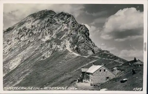 Ansichtskarte Kranebitten Mördlingerhütte - Reitherspitze 1933 