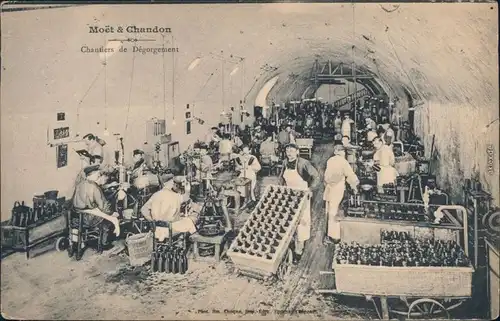 Ansichtskarte Épernay Moet & Chandon - Chatiers de Degorgement 1908 