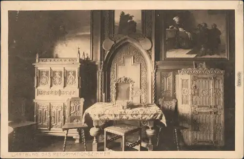 Ansichtskarte Eisenach Wartburg - Reformationszimmer 1917 