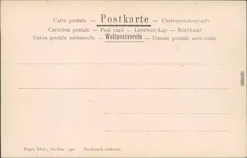 Ansichtskarte Aachen Domschatz - mit Beschreibung 1912 