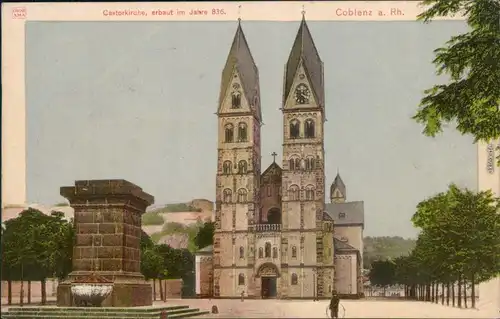 Ansichtskarte Koblenz Castorkirche 1910