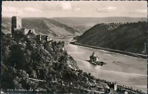 Ansichtskarte Kaub Burg Gutenfels 1930