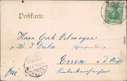 Ansichtskarte Bad Ems Villenviertel 1903