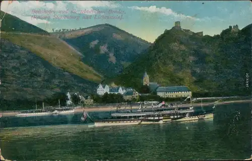 Bornhofen-Kamp-Bornhofen Panorama-Ansicht mit Ruinen   1910