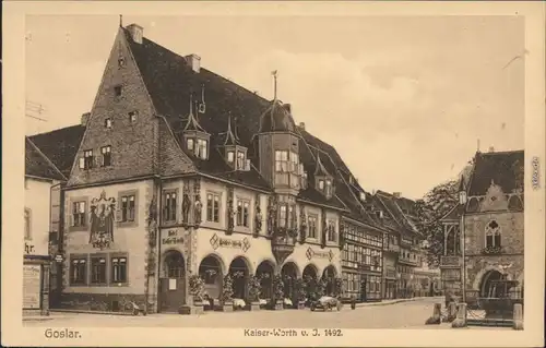 Ansichtskarte Goslar Hotel Kaiser-Worth / Kaiserworth 1900