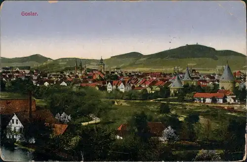 Ansichtskarte Goslar Panorama-Ansicht 1905