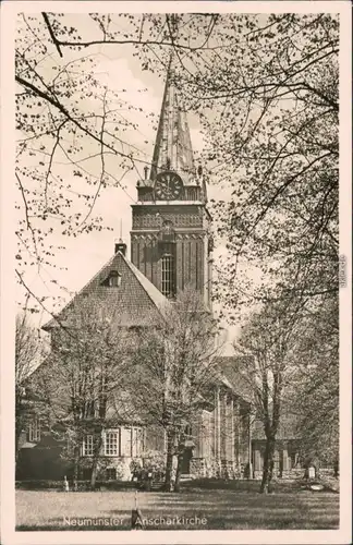 Ansichtskarte Neumünster Anscharkirche 1940