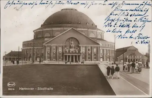 Ansichtskarte Hannover Stadthalle 1928