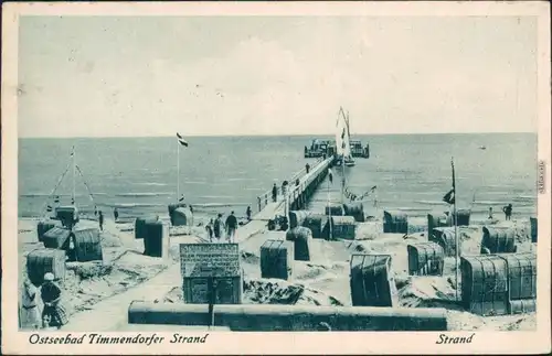 Ansichtskarte Niendorf-Timmendorfer Strand Strand 1951
