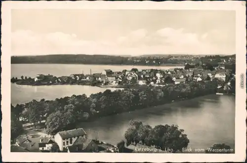 Ansichtskarte Ratzeburg vom Wasserturm 1932 