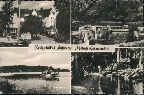Gremsmühlen-Malente 4 Bild: Tretbecken Holm, Kellersee, Kurhaus, Dieksee 1962 