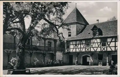 Ansichtskarte Jagsthausen Partie im Schloßhof 1932 