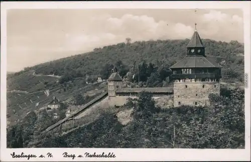 Ansichtskarte Esslingen Burg und Neckarhalde 1941 