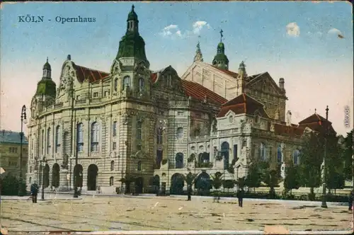 Ansichtskarte Köln Coellen | Cöln Partie am Opernhaus 1919 