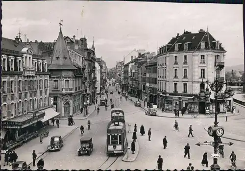 Ansichtskarte Beffert Belfort | Béfô Place Corbis - Straßenbahn 1965 