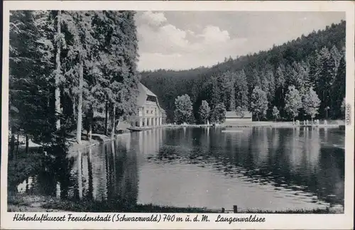 Ansichtskarte Freudenstadt Restauration - Langenwaldsee 1939 