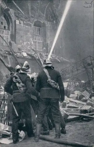 Stuttgart Brand des Alten Schlosses 21./22. Dezember - Feuerwehr 1931 